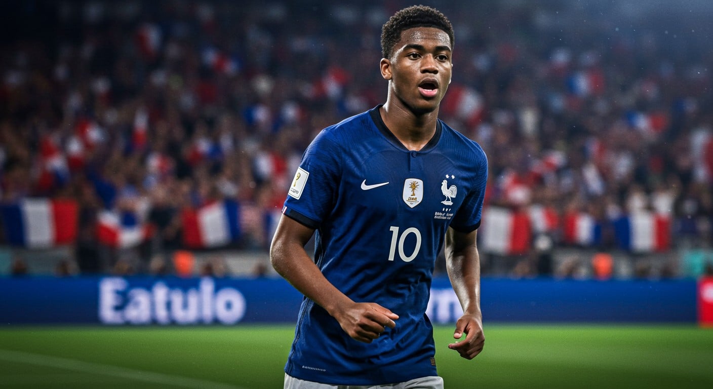 Manu Koné, milieu de l’AS Rome, s’impose en équipe de France. Découvrez son ascension, son style et son rôle clé face à l’Ukraine. Un talent à suivre !