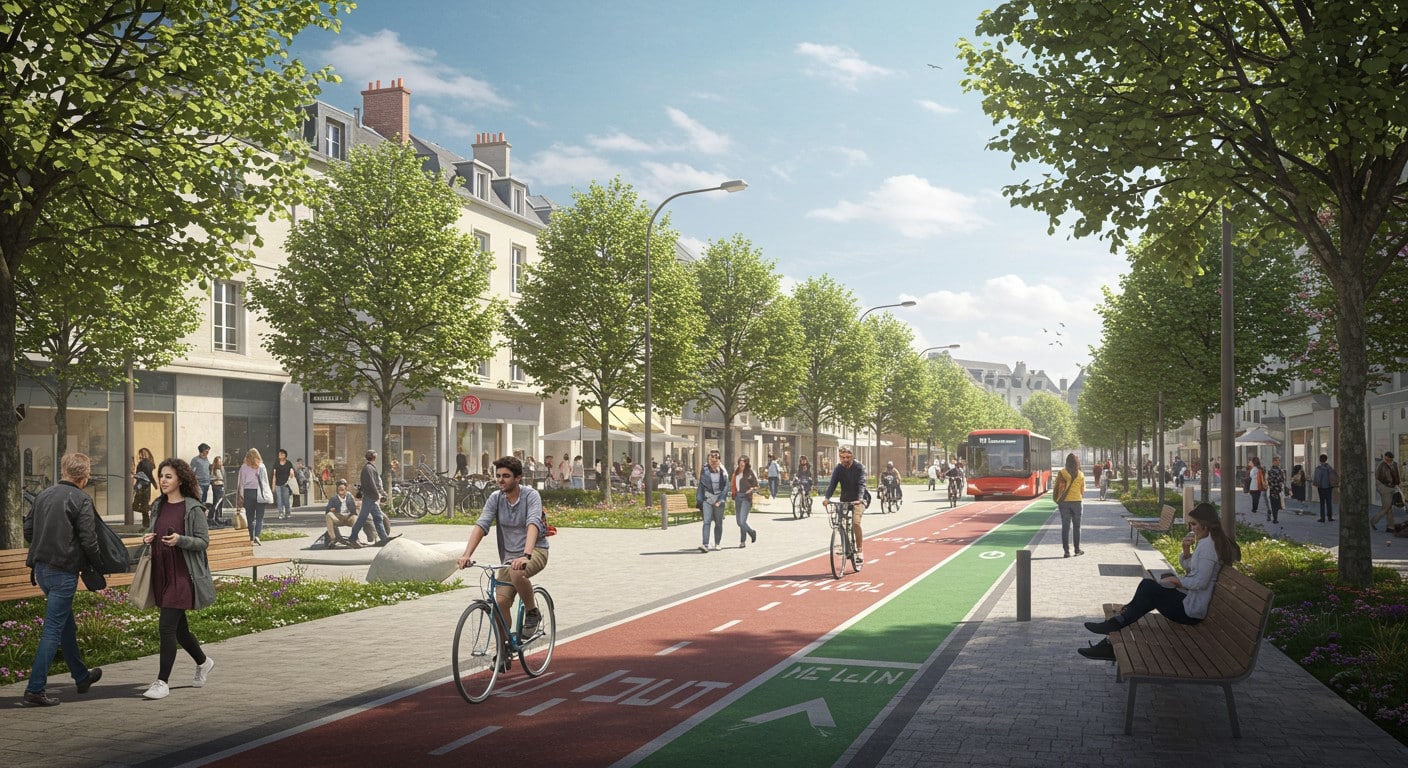 La place Saint-Jean à Melun, repensée pour piétons et cyclistes, fait vibrer la ville. Découvrez les transformations et avis des habitants !