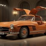 Mercedes 300 SL en Bois : Une Œuvre d’Art Unique