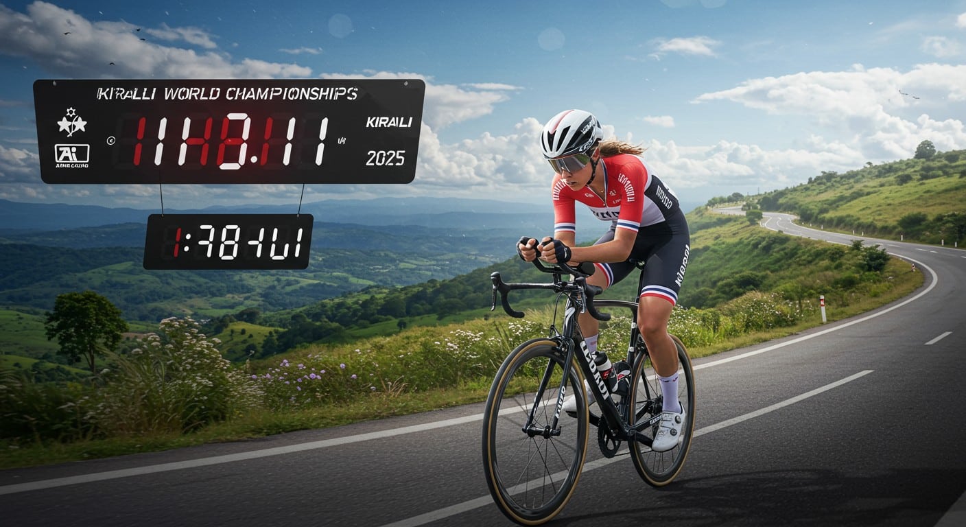 Marlen Reusser domine le contre-la-montre 2025 à Kigali ! Découvrez les résultats, les performances françaises et les moments forts de cette course intense.