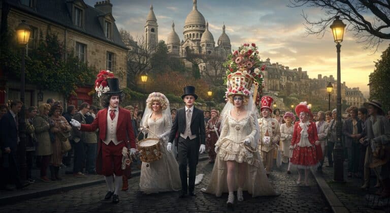 Montmartre Célèbre 40 Ans du Mariage de Coluche et Le Luron