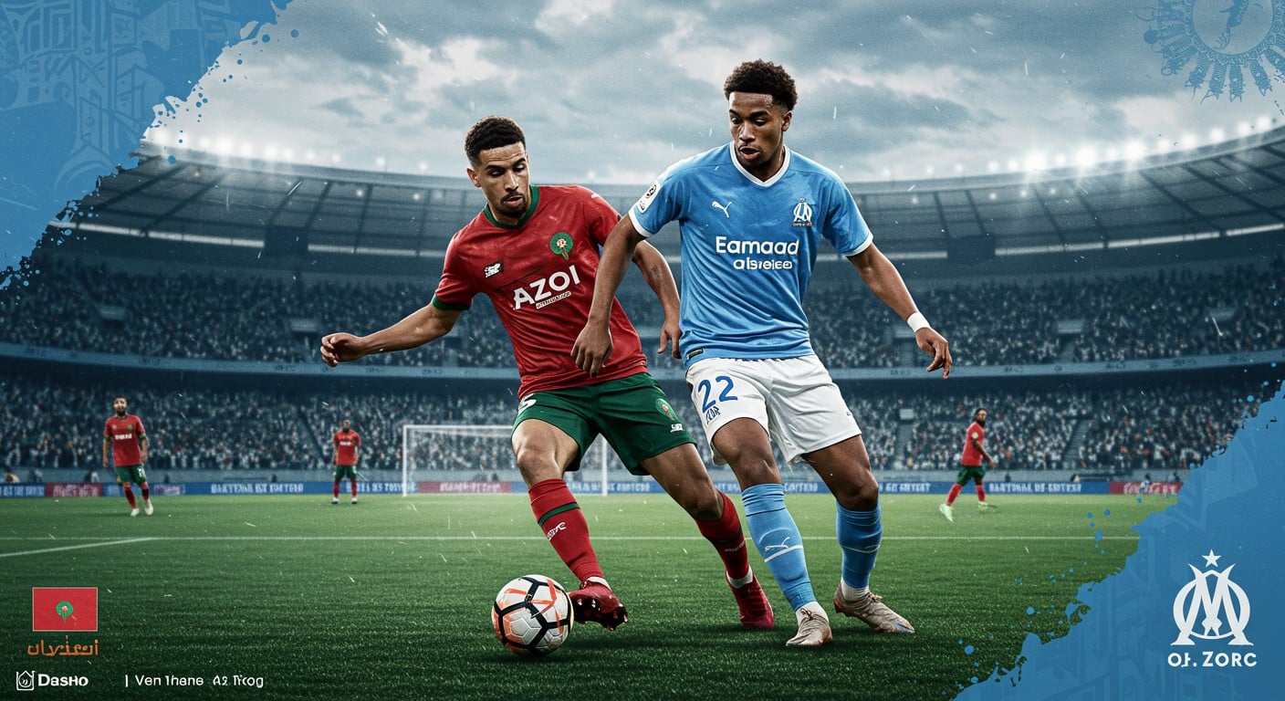 Nayef Aguerd brille à l'OM avec sa défense solide et sa relance. Découvrez comment ce Marocain transforme Marseille en Ligue des champions.