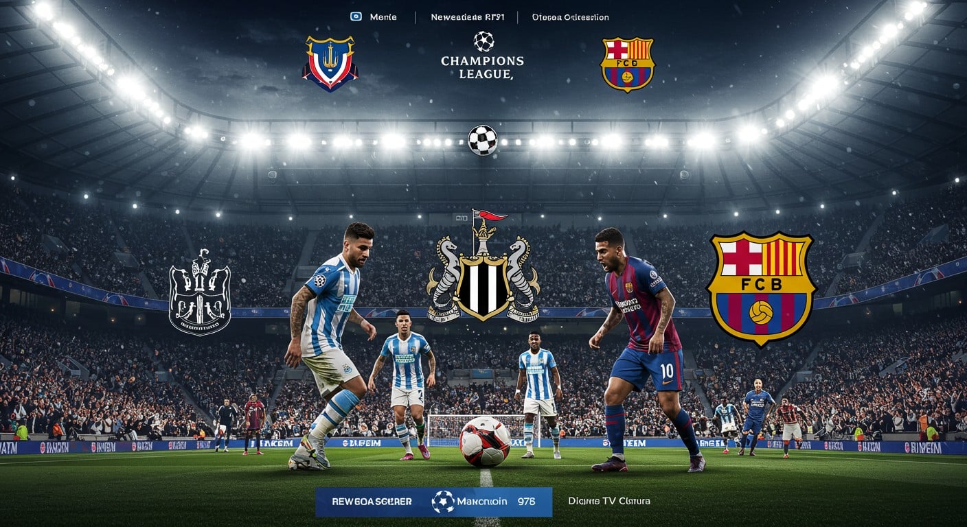 Découvrez l'heure exacte et la chaîne TV pour Newcastle vs FC Barcelone en Ligue des champions ce 18 septembre. Analyse du choc entre favoris et outsiders, avec formes et enjeux.