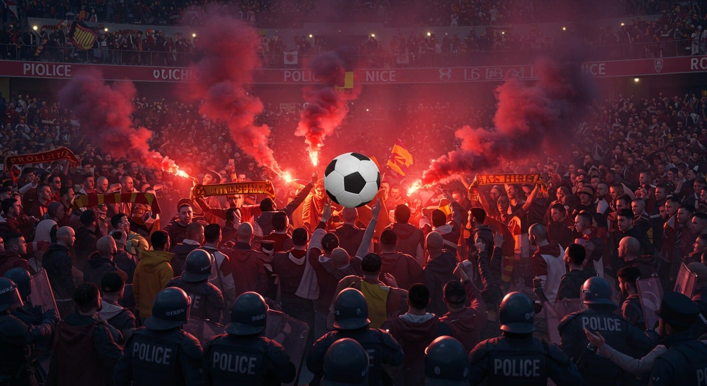 Des supporters de l'AS Rome arrêtés à Nice avant un match de Ligue Europa. Découvrez les détails des violences, sanctions et l'impact sur le football.