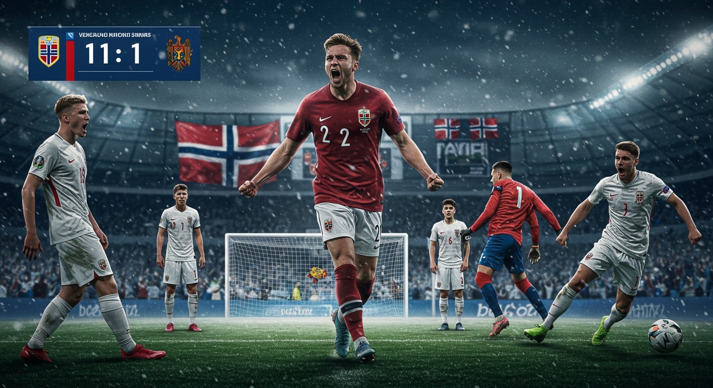Découvrez la démonstration norvégienne en qualifications pour la Coupe du monde 2026 : un 11-1 face à la Moldavie avec un quintuplé d'Haaland. Analyse et perspectives pour ce talentueux collectif.