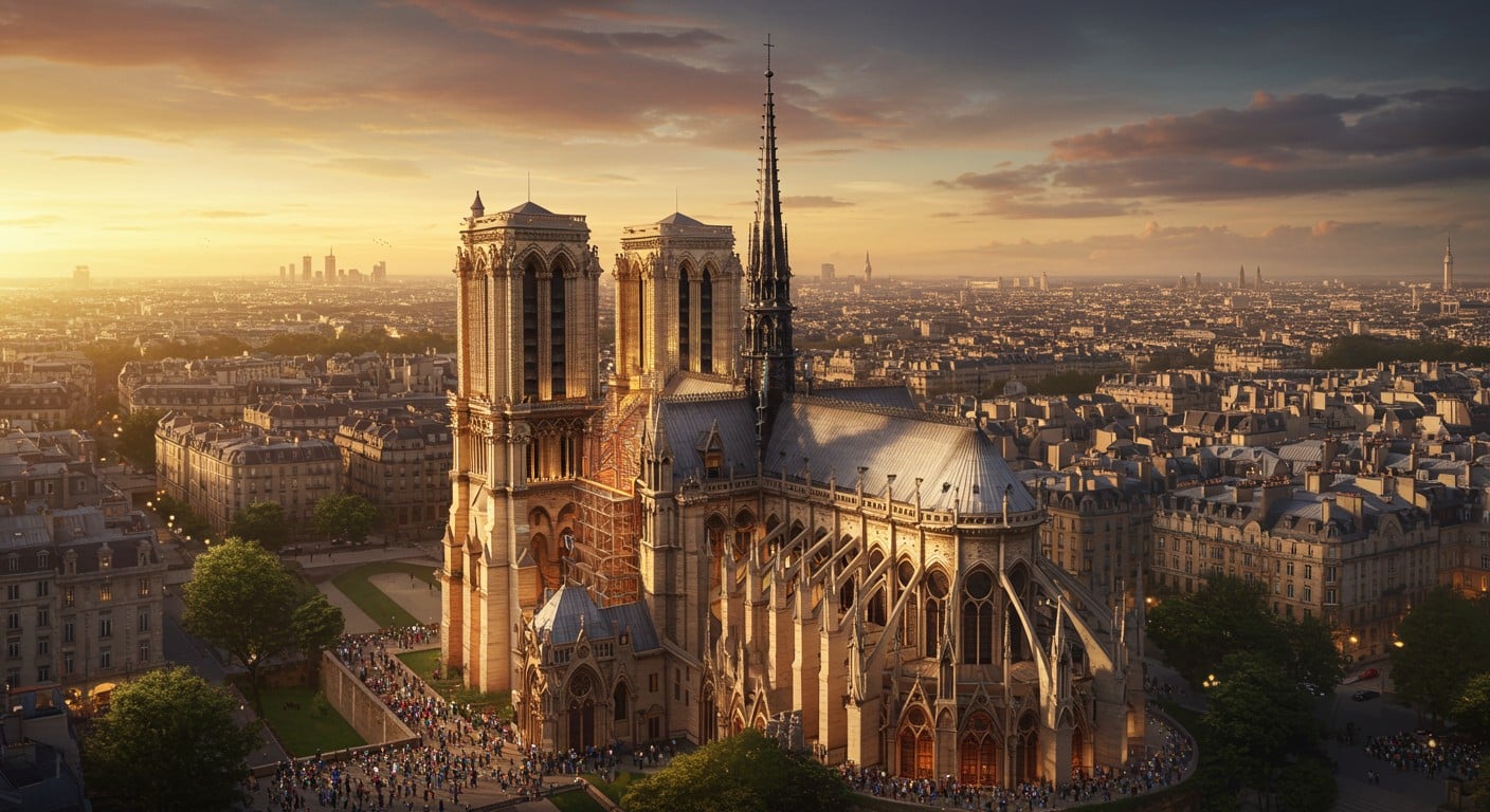 Les tours de Notre-Dame rouvrent après l’incendie de 2019. Découvrez ce moment historique, les vues spectaculaires et l’engouement pour ce joyau gothique.