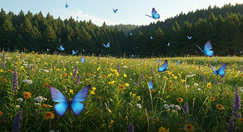 Nuages de Papillons Bleus : Un Trésor Caché dans l’Oise