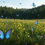 Nuages de Papillons Bleus : Un Trésor Caché dans l’Oise