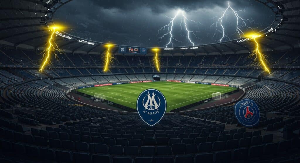 OM-PSG : Clasico Reporté, Orages Perturbent Marseille