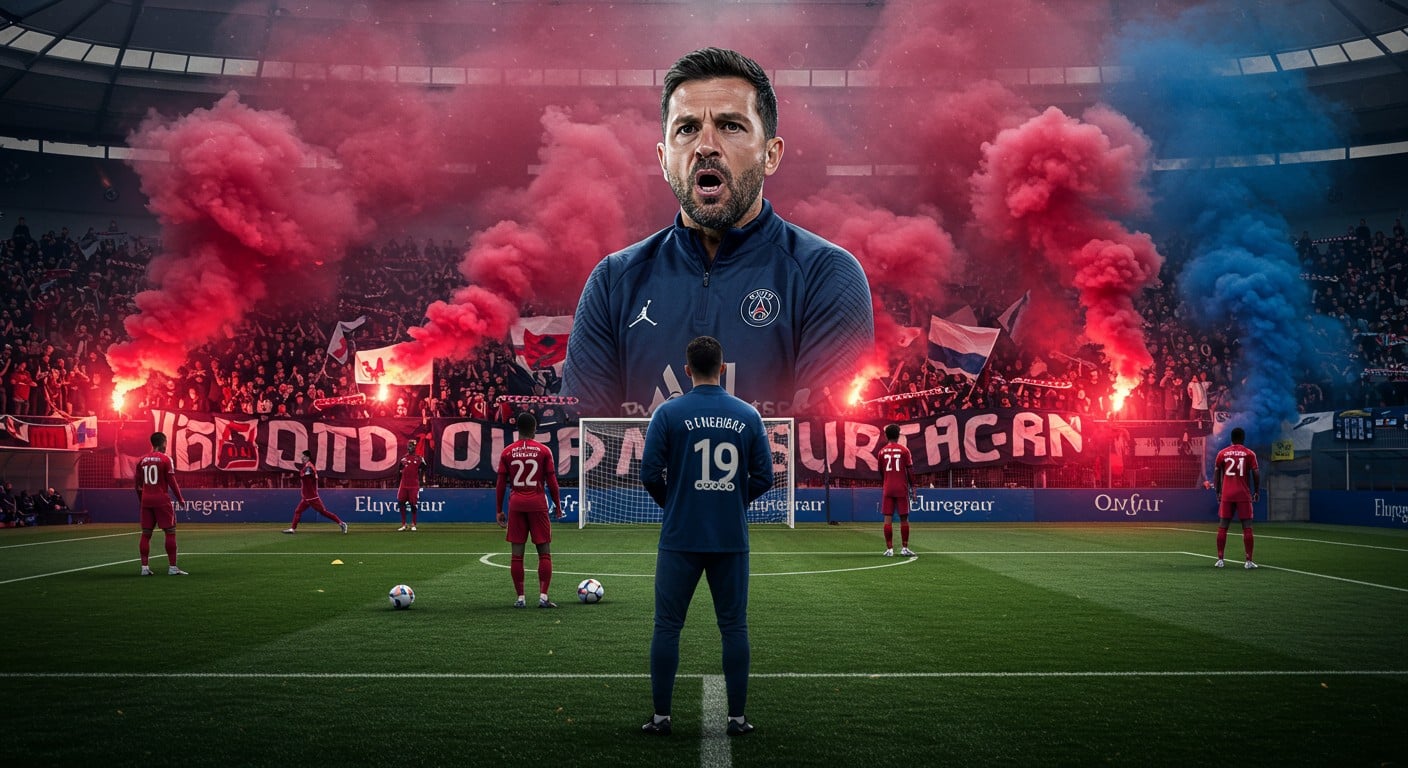 Plongez dans l’ambiance électrique du dernier entraînement du PSG avant le choc OM-PSG, avec 600 ultras en feu pour motiver les joueurs !