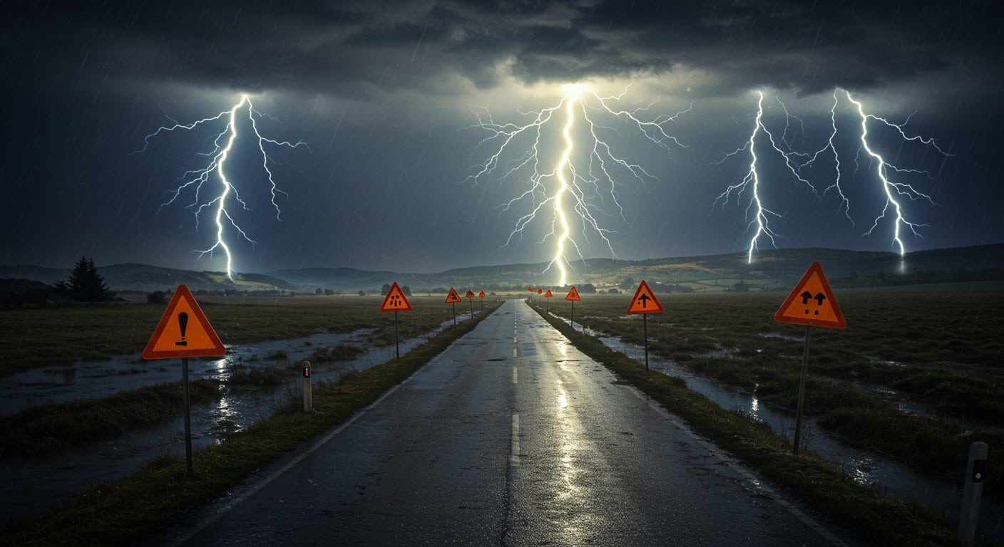 Orages violents et inondations frappent le sud-est de la France, 7 départements en alerte orange. La rentrée scolaire est reportée dans le Var et les Bouches-du-Rhône.