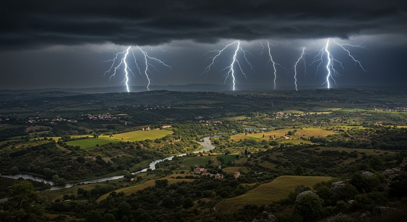 Sept départements du Sud-Est en vigilance orange pour orages et inondations. Pluies intenses, grêle et vents forts menacent. Quels impacts ?