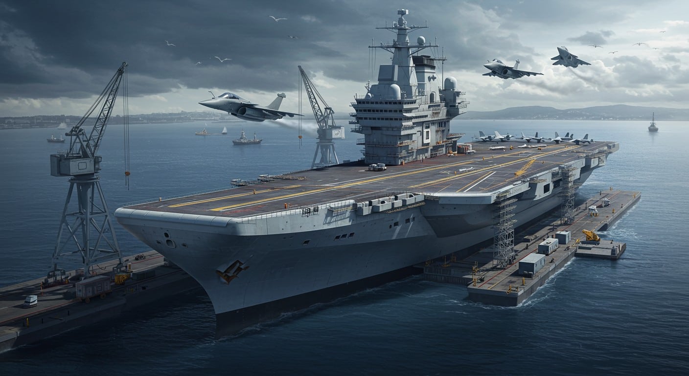 Découvrez le PA-NG, futur porte-avions nucléaire français. Un colosse de 78 000 tonnes, des Rafale aux drones, prêt pour 2038. Plongez dans ce projet titanesque !