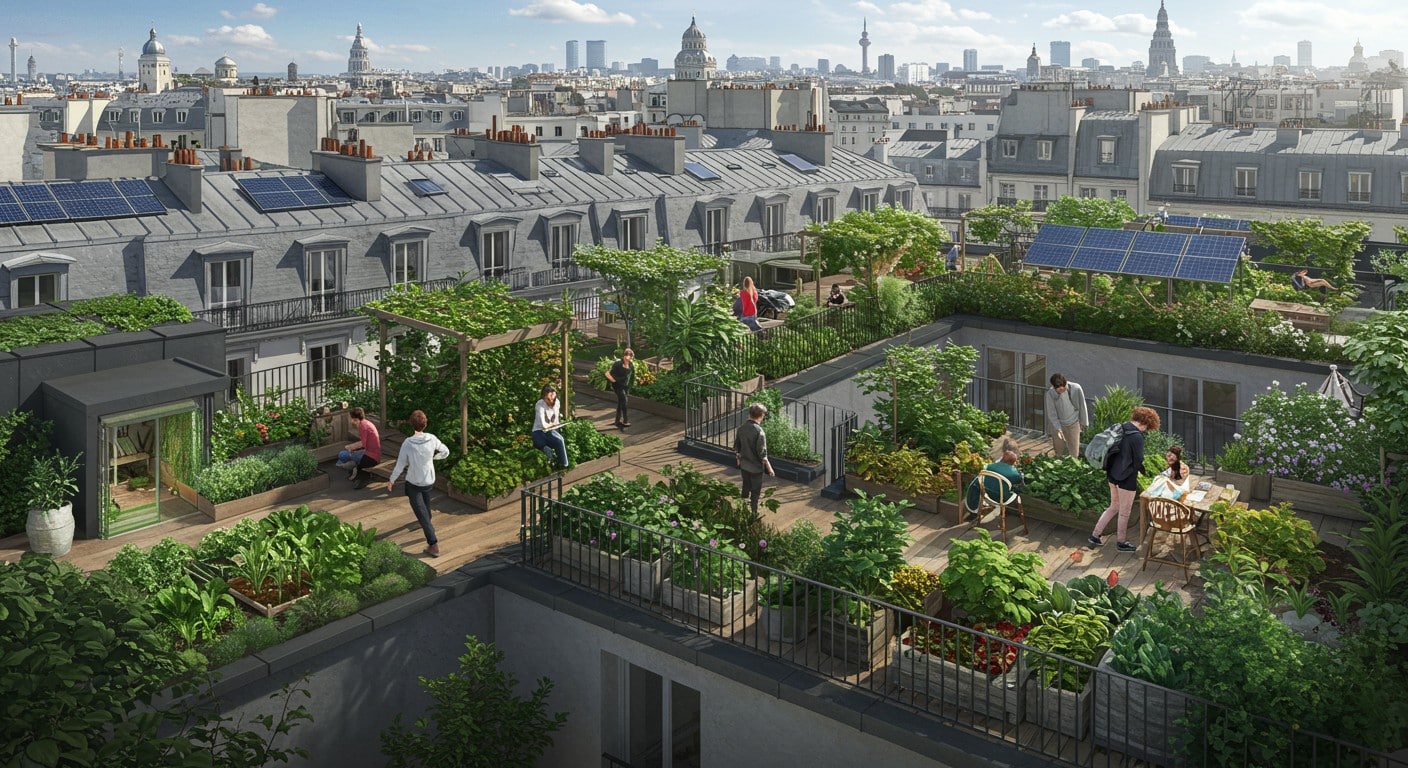 Emmanuel Grégoire dévoile son plan pour transformer les toits parisiens en espaces verts partagés. Découvrez son projet pour 2026 !