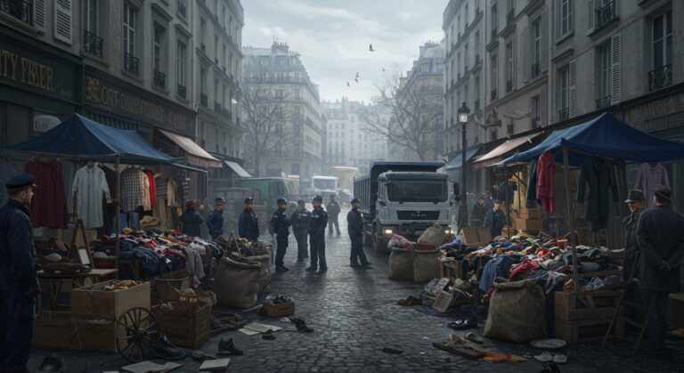 Paris : 8,7 Tonnes de Marchandises Détruites au Marché de la Misère