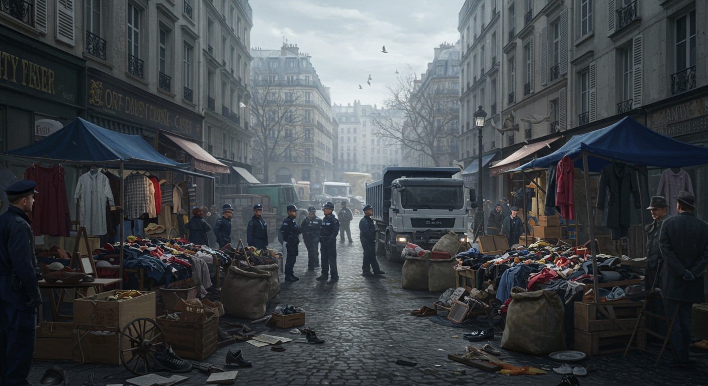 À Paris, une opération massive contre la vente à la sauvette détruit 8,7 tonnes de marchandises. Découvrez les enjeux et impacts de ce marché illégal.
