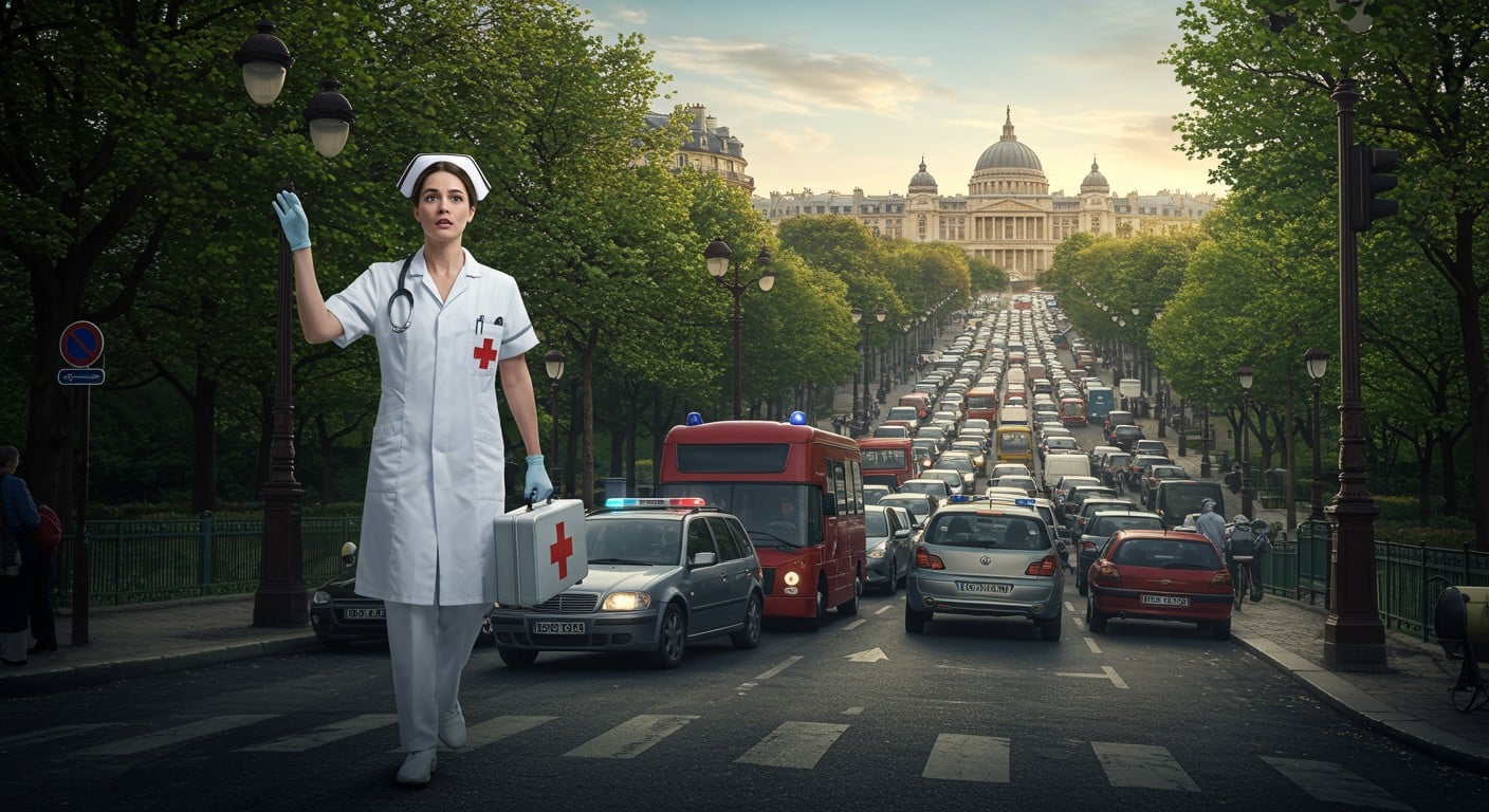 À Paris, les soignants des Buttes-Chaumont luttent pour circuler. Travaux, sens uniques et manque de parking entravent leurs visites. Découvrez leur combat.