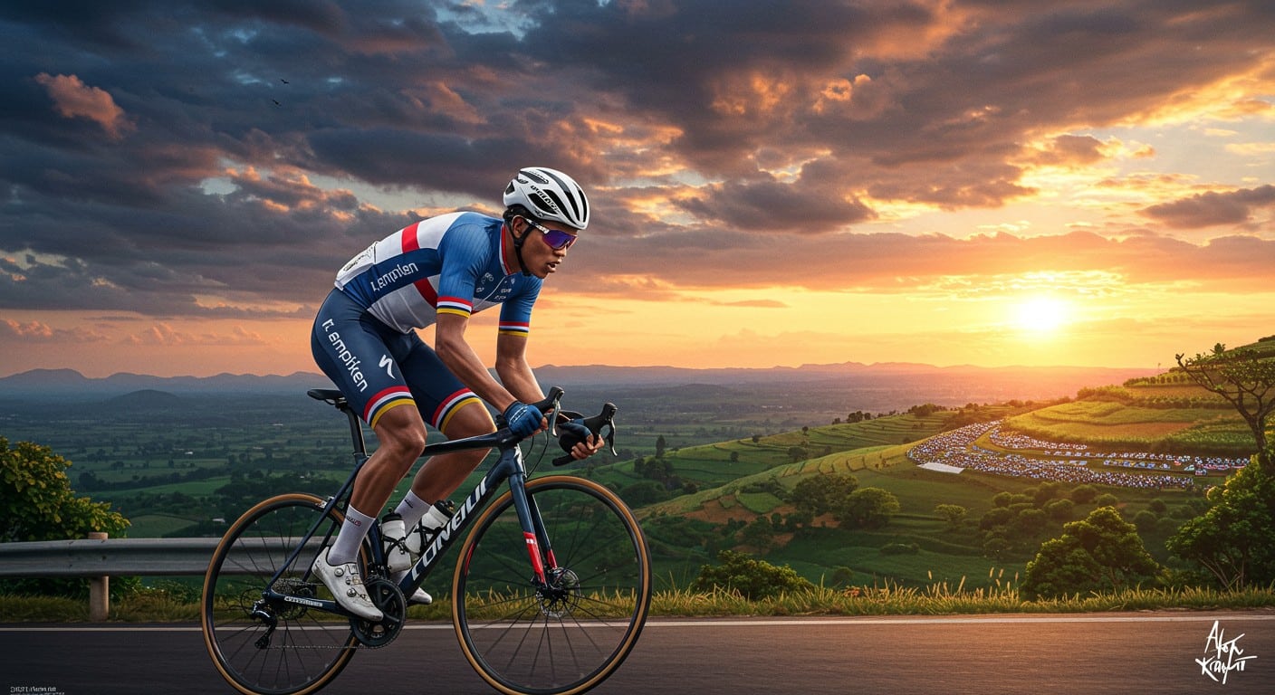 Pavel Sivakov, coureur français, vise l’or aux Mondiaux 2025 à Kigali. Découvrez son parcours unique et ses chances face à Pogacar !