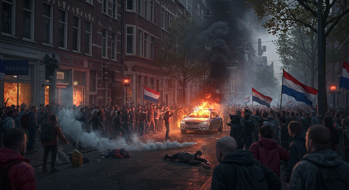 Émeutes à La Haye : une manifestation anti-immigration dégénère, avec violences et vandalisme. Que s’est-il passé et pourquoi ? Découvrez les détails.