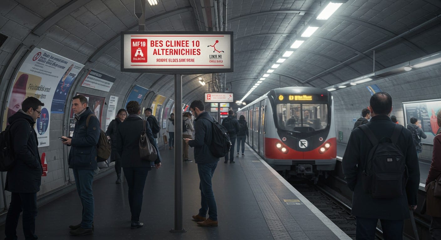 Week-end chargé sur les transports parisiens : ligne 10 fermée, RER C perturbé. Découvrez les impacts et solutions pour vos trajets !