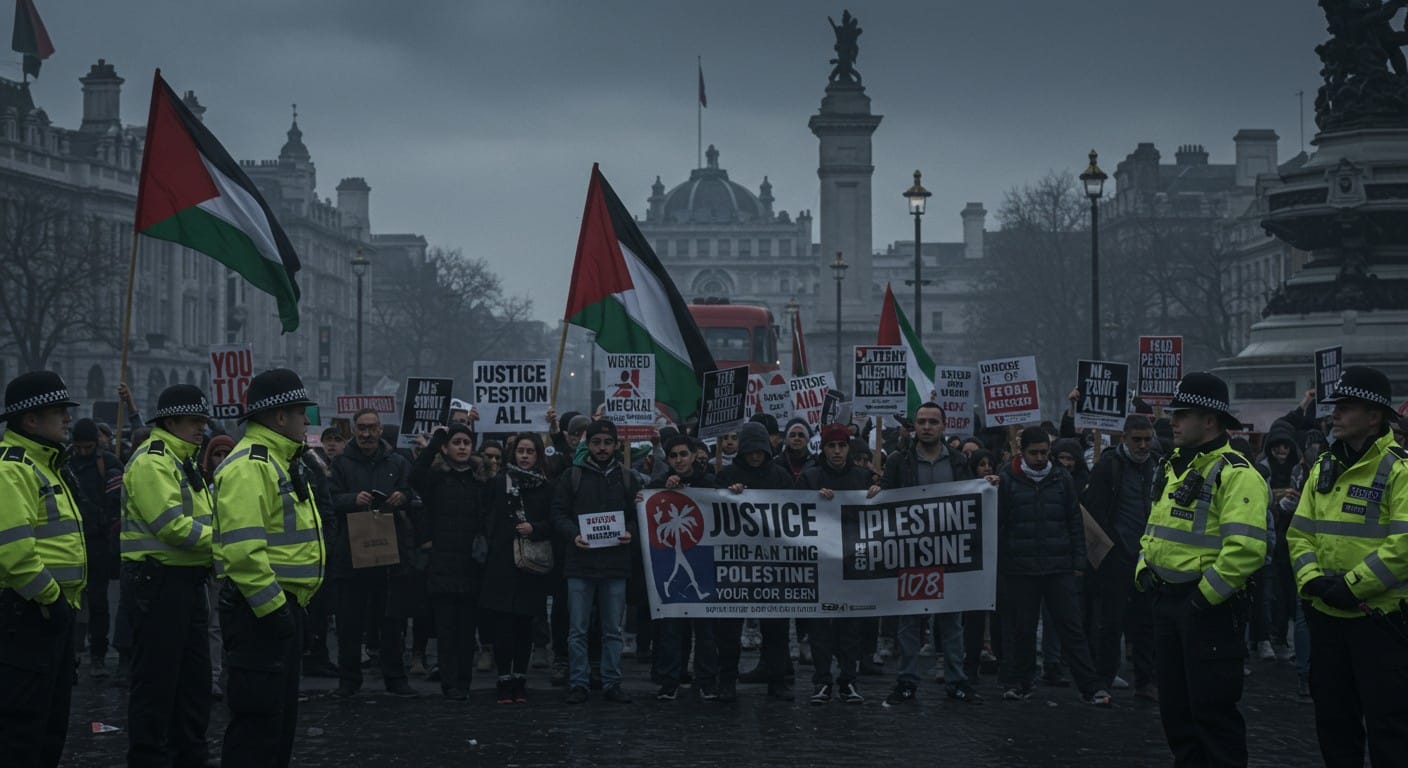 400+ arrestations à Londres lors d’une manifestation pour Palestine Action, classée terroriste. Pourquoi ce rassemblement suscite-t-il tant de tensions ? Lisez la suite.