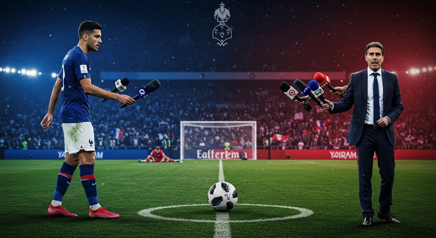 Deschamps répond à la polémique sur la blessure de Dembélé avant France-Islande. Quelles explications ? Suivez les enjeux du match et du Mondial 2026.