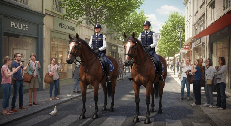 Police Montée : Quand Les Chevaux Rapprochent À Sceaux Et Antony