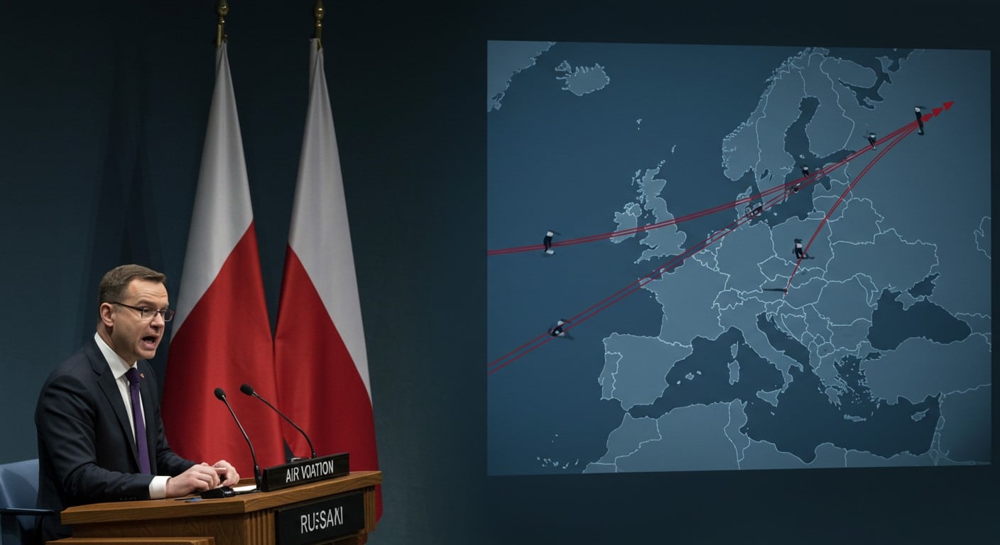 La Pologne hausse le ton à l’ONU contre la Russie, menaçant d’abattre tout missile violant son espace aérien. Un discours choc qui secoue la diplomatie.