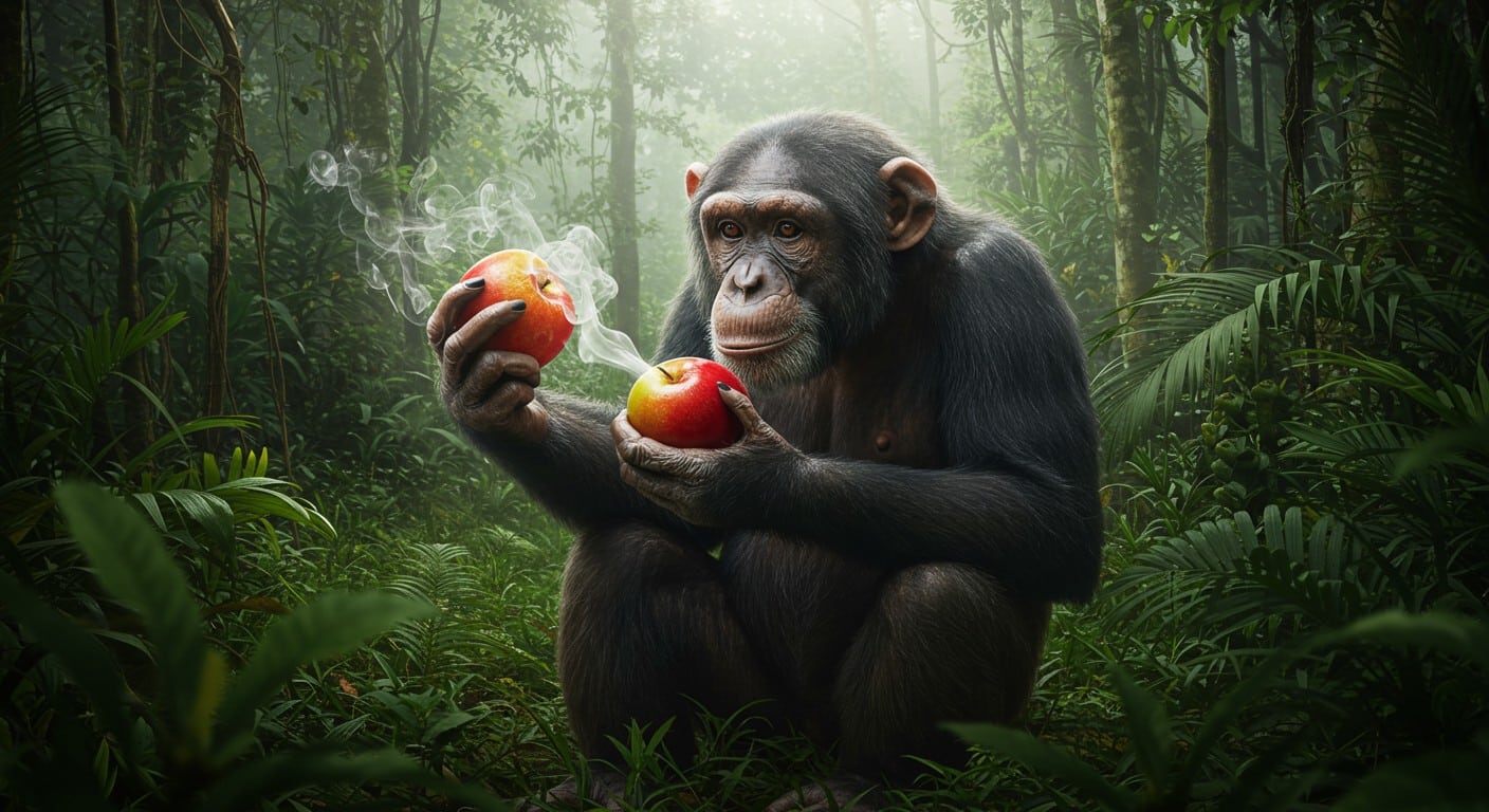 Notre goût pour l’alcool viendrait-il des chimpanzés ? Découvrez comment nos cousins primates et les fruits fermentés révèlent nos origines éthyliques.