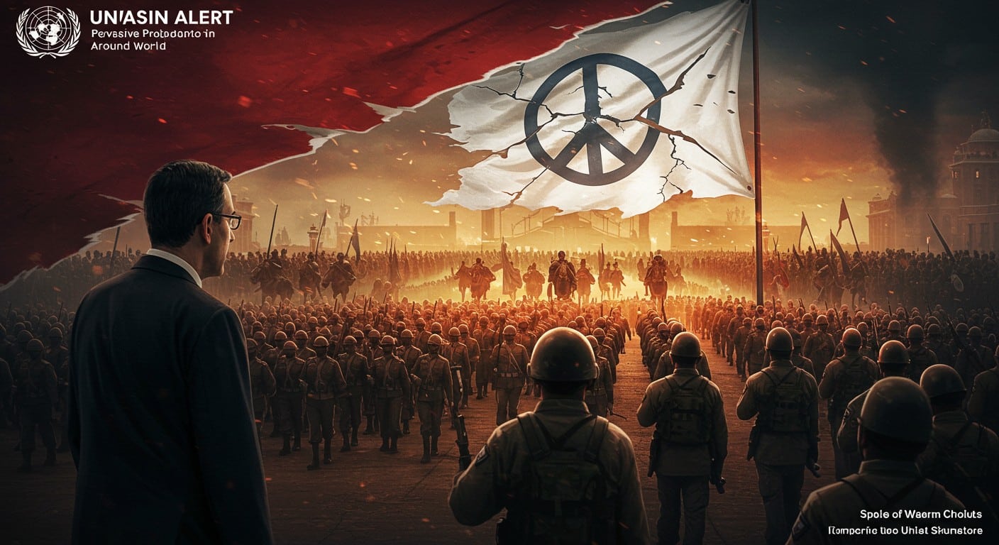 Découvrez l'alarme de l'ONU sur la propagande guerrière omniprésente et l'érosion du droit international. Une glorification de la violence qui menace la paix mondiale. Analysez les enjeux actuels.