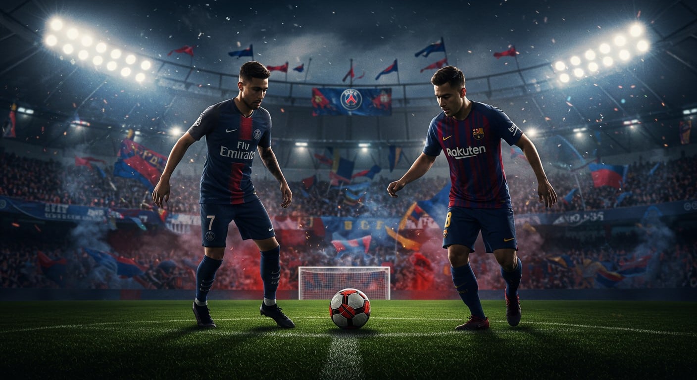 Le PSG affronte Barcelone en Ligue des champions, mais les blessures clés inquiètent. Découvrez les défis et les espoirs avant ce choc européen.
