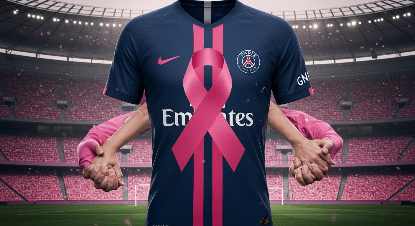 Le PSG dévoile un maillot spécial Octobre Rose pour soutenir la lutte contre le cancer du sein. Découvrez les actions du club pour cette cause essentielle.