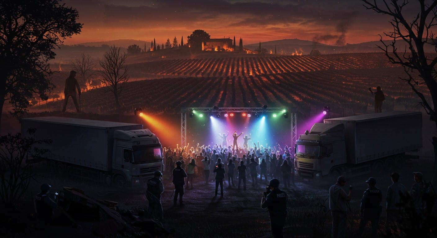 Rave-party illégale à Fontjoncouse (Aude) sur des terres incendiées : indignation, amendes et tensions. Découvrez les détails d’un scandale qui secoue la région.