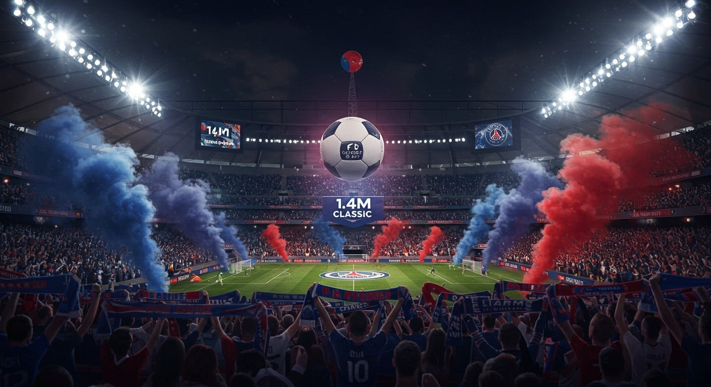 Le choc OM-PSG attire 1,4M de téléspectateurs sur Ligue 1+ ! Découvrez l'impact de ce record et l'essor de la chaîne. Lisez la suite !