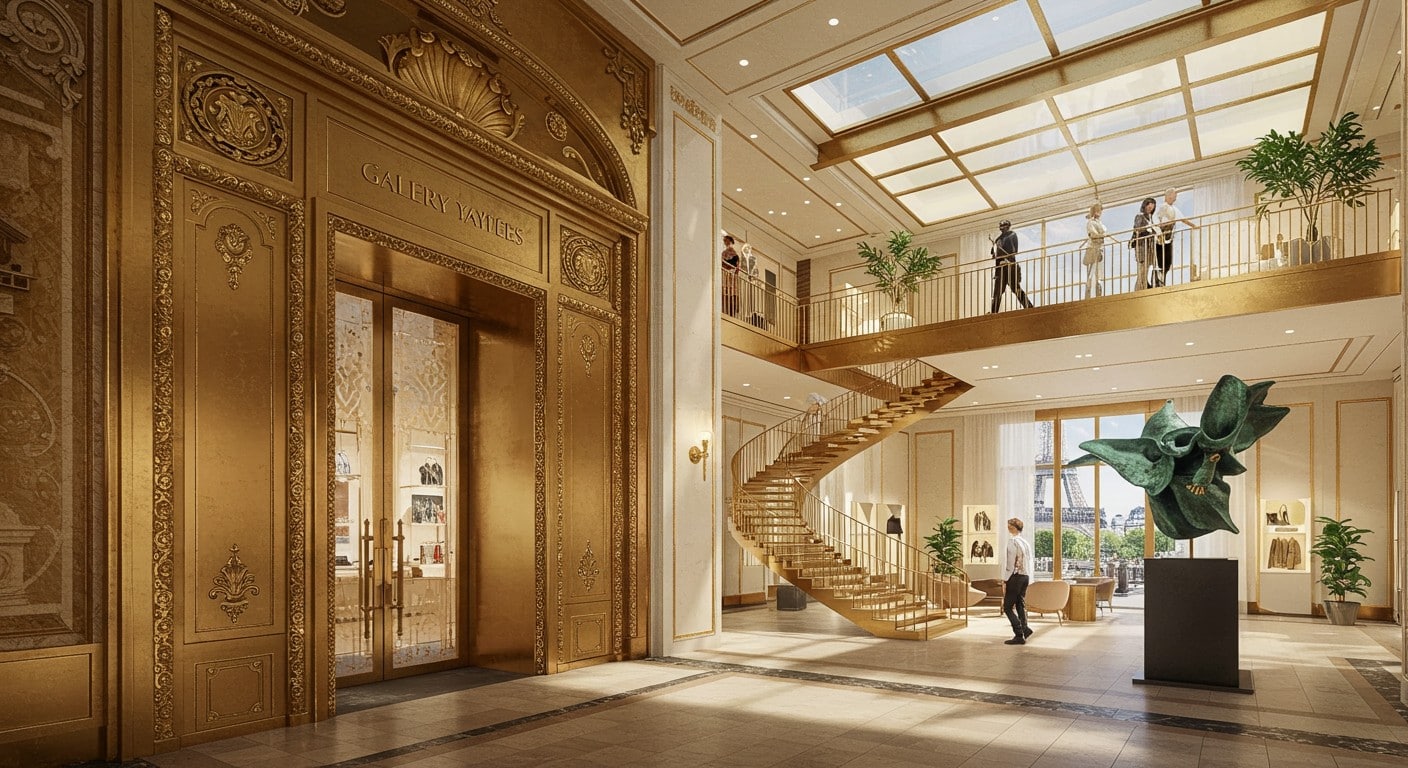 Découvrez RH Paris, un magasin-galerie de luxe sur les Champs-Élysées. Mobilier haut de gamme, art et rooftop avec vue sur la Tour Eiffel vous attendent !