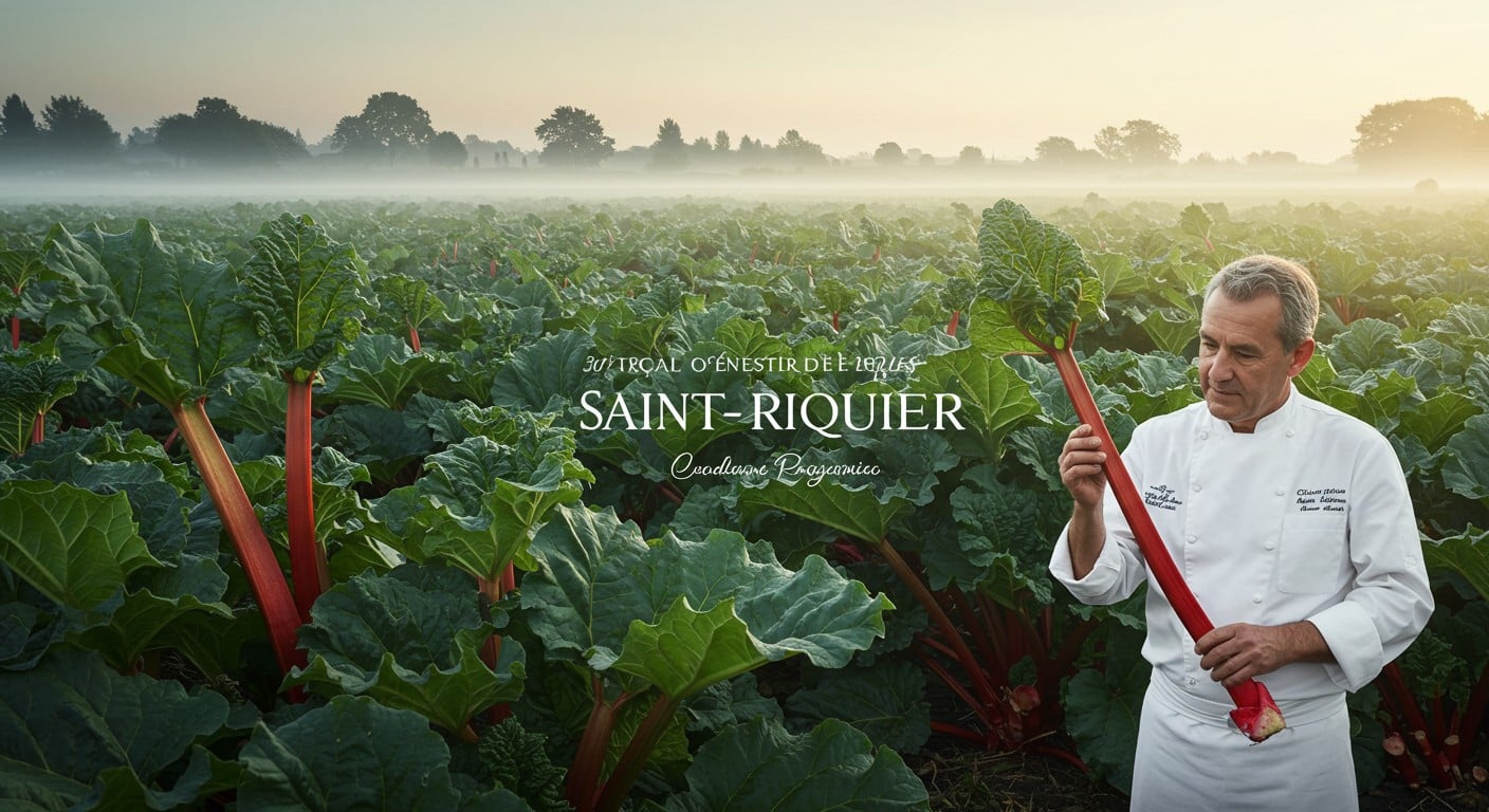 Découvrez la rhubarbe unique de Saint-Riquier, adorée par les chefs étoilés. Une histoire de passion et de saveurs qui séduit la haute gastronomie.