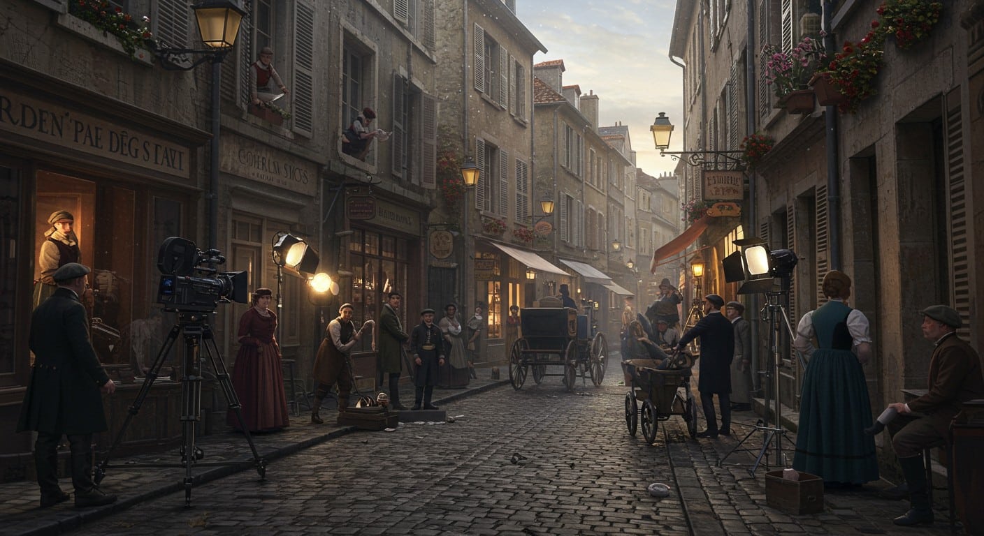 La rue d’Ulm, star des tournages à Compiègne, fascine et agace. Découvrez les coulisses d’un décor de cinéma hors du temps.