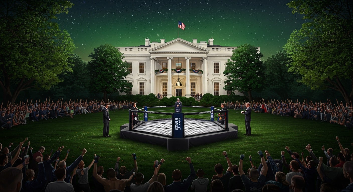Un combat MMA sur la pelouse de la Maison Blanche en 2026 ! Découvrez les détails de cet événement unique pour les 250 ans de l’indépendance américaine.