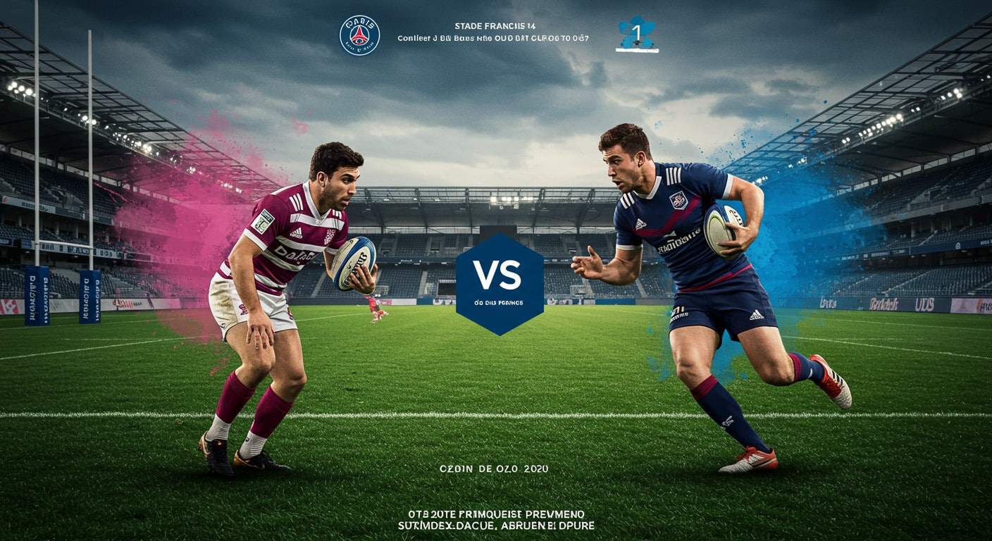 Découvrez à quelle heure et sur quelle chaîne suivre Stade Français vs UBB pour la 4e journée de Top 14 ce 27 septembre 2025. Analyse du choc entre Paris et Bordeaux-Bègles !