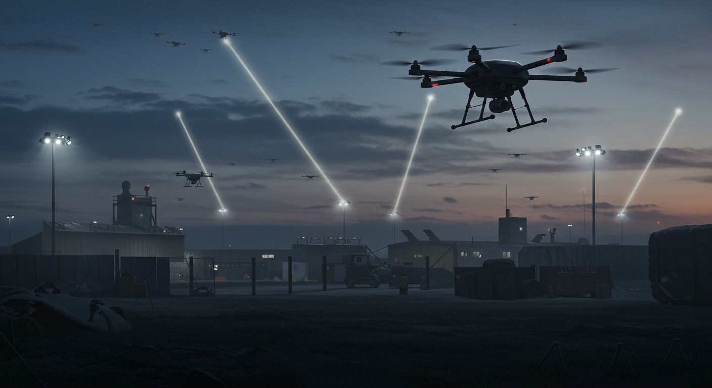 Des drones non identifiés survolent une base militaire dans la Marne. Que se passe-t-il ? Enquête sur un incident exceptionnel et ses implications.