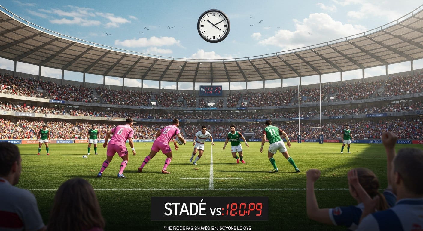 Découvrez pourquoi le match Stade Français-Montauban du Top 14 2025 débute à 13h. Une programmation spéciale qui intrigue !