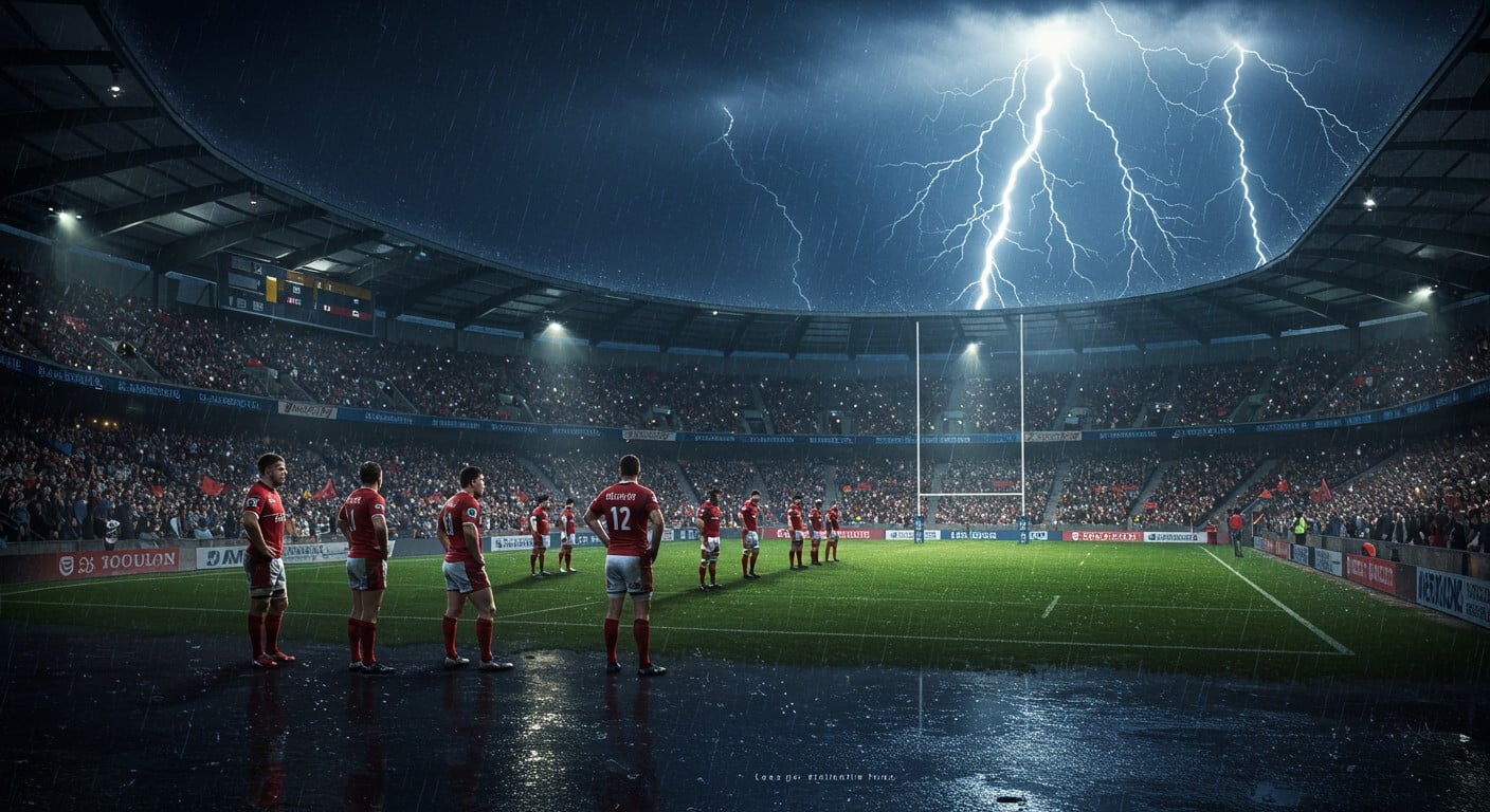 Orage sur Toulon : le match de Top 14 contre La Rochelle retardé mais maintenu. Découvrez l'impact de la météo sur le rugby et les décisions prises.