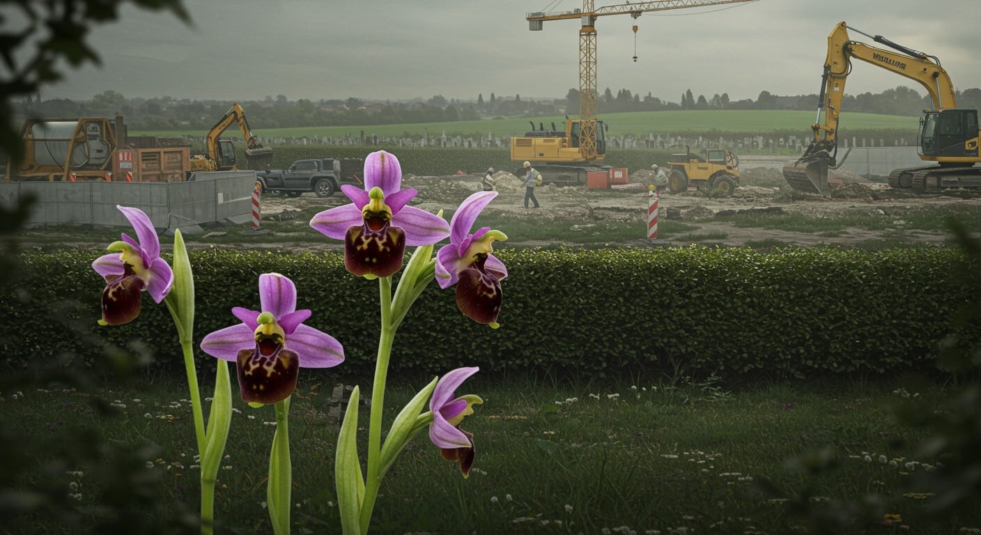 Trois orchidées protégées menacent un projet urbain de 400M€ à Tourcoing. La mairie veut les déplacer, mais les écologistes craignent leur disparition.