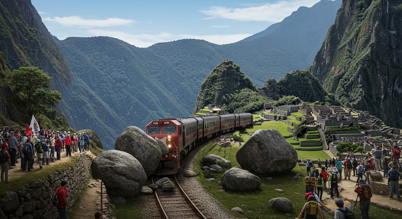 Crise au Machu Picchu : 1500 touristes bloqués par des manifestations. Découvrez les causes, impacts et solutions de ce chaos au Pérou.