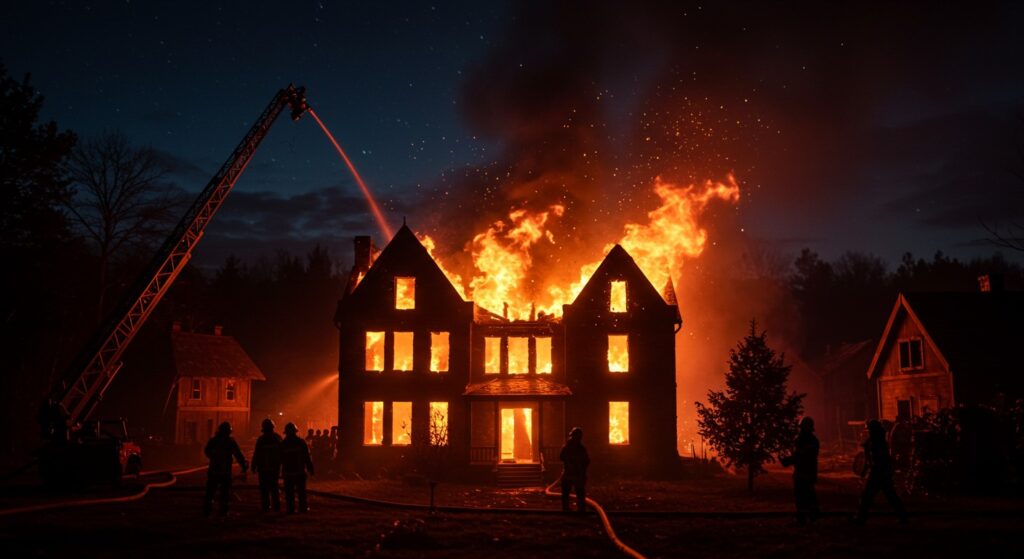 Tragédie à Saint-Christoly : Manoir Détruit par un Incendie