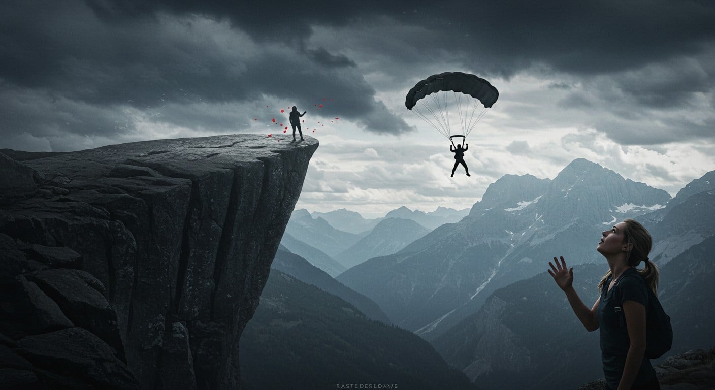 Un homme de 42 ans meurt en base jump sous les yeux de sa femme. Découvrez les détails de ce drame en montagne et ses implications.