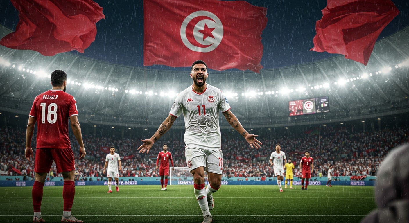 La Tunisie décroche son ticket pour le Mondial 2026 dans un final haletant face à la Guinée équatoriale. Découvrez les moments clés de cette qualification historique.