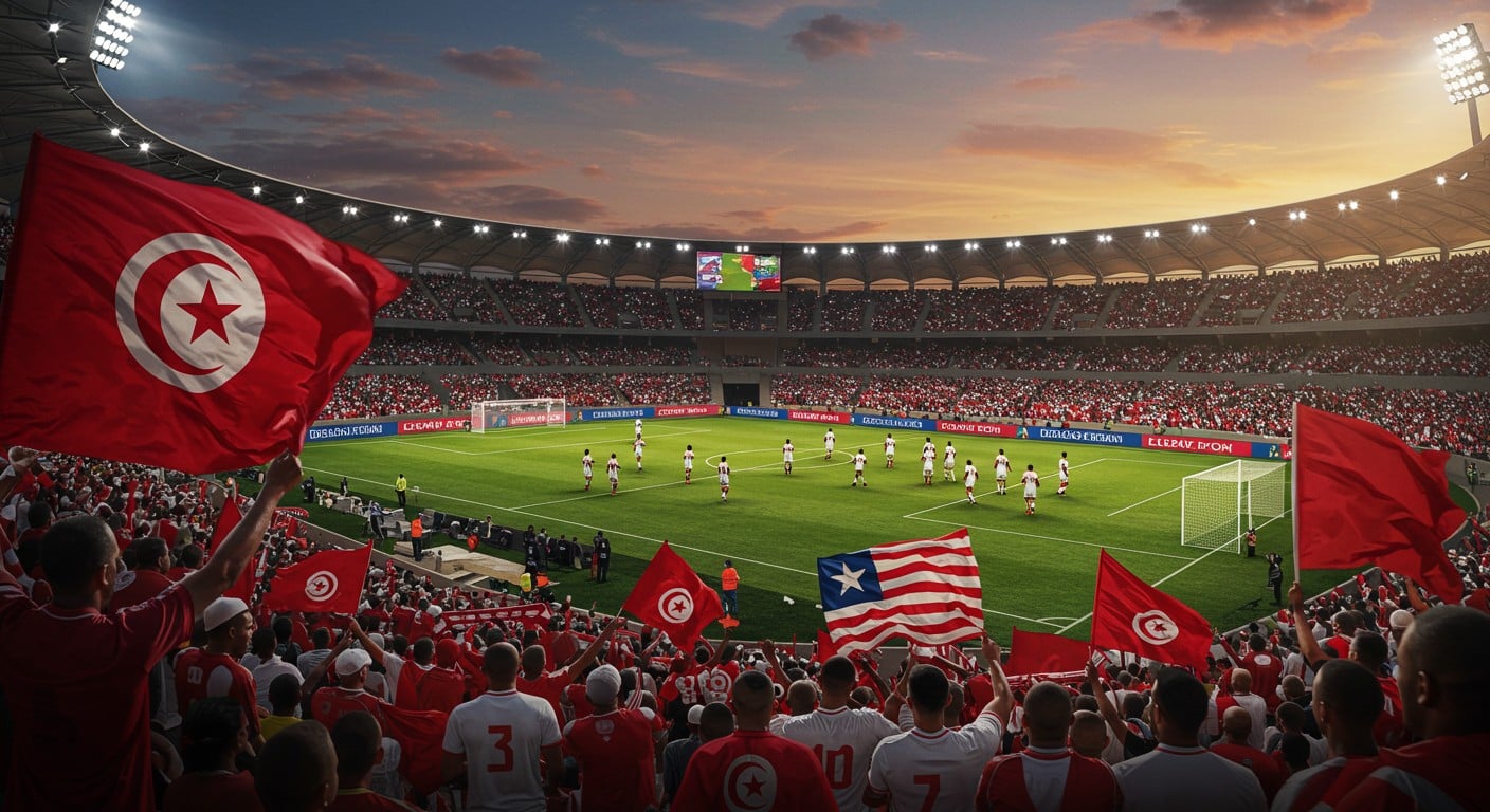 Ne manquez pas Tunisie-Libéria, match clé des éliminatoires du Mondial 2026 ! Découvrez l’heure, la chaîne TV et les enjeux pour les Aigles de Carthage.
