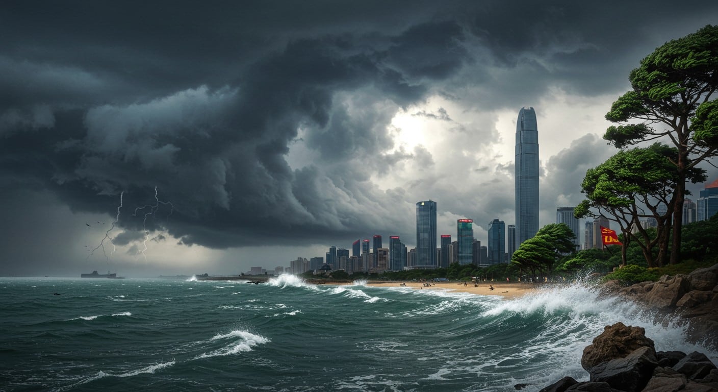 Le typhon Ragasa menace la Chine avec des vents de 250 km/h. Shenzhen et d'autres villes suspendent leurs activités. Quels impacts à prévoir ?