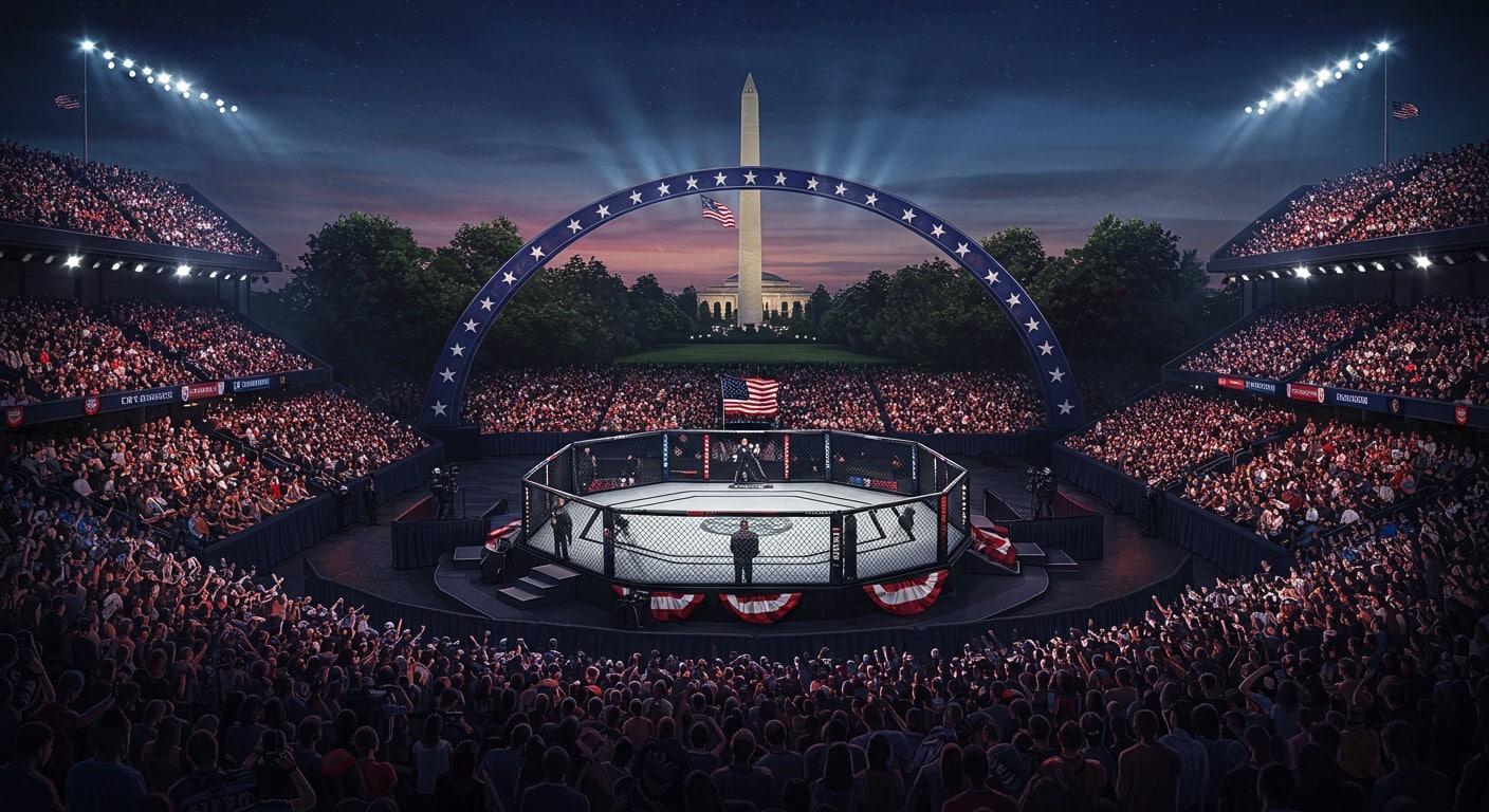 L’UFC prépare un événement MMA monumental à la Maison Blanche en 2026, avec 90 000 fans et McGregor en tête d’affiche. Découvrez ce projet fou !